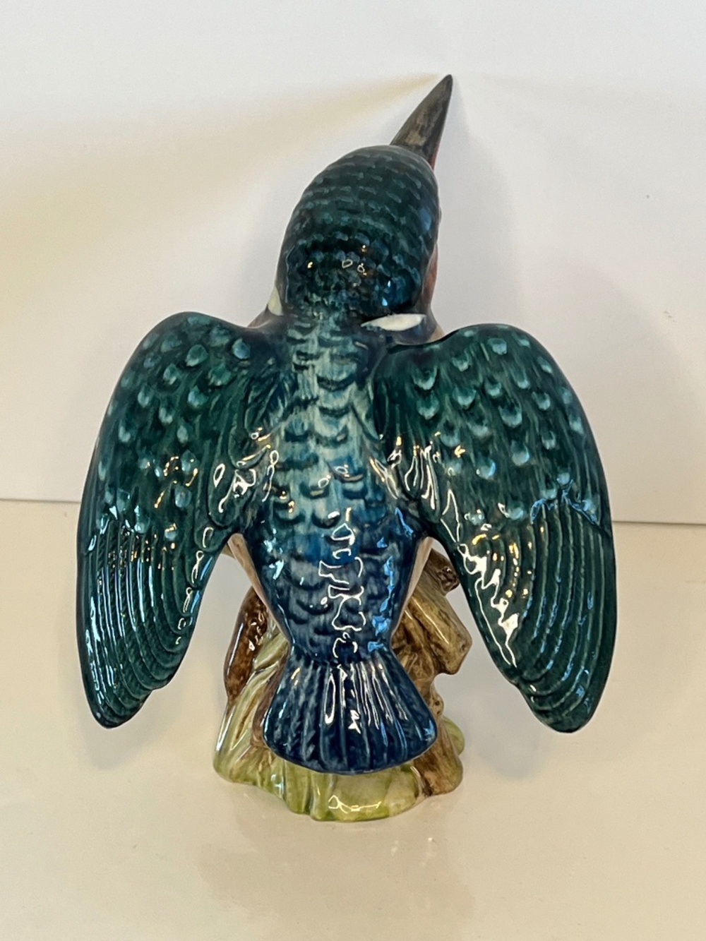 Beswick Pottery England 2371 Hand Painted Kingfisher Bird Figurine Like New